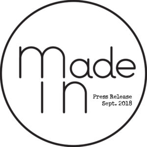 Made In - Press release (Sept. 2018)